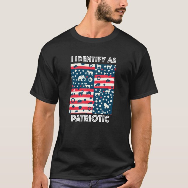 Camiseta I Identify as Patriotic (Anverso)