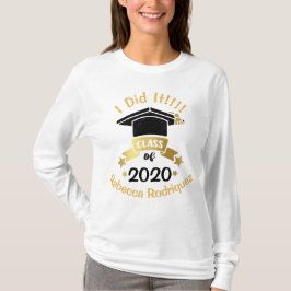 Camiseta I It Class of 2020 Edición personalizada del año