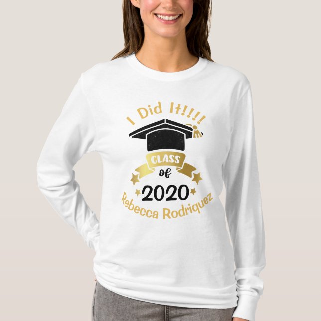 Camiseta I It Class of 2020 Edición personalizada del año (Anverso)