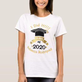Camiseta I It Class of 2020 Edición personalizada del año