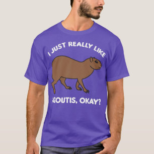 Camiseta I just really like agoutis okay Cute Guinea Pigs A