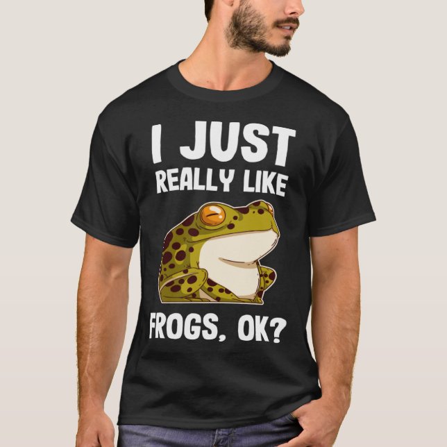 Camiseta I Just Really Like Frogs  Frog  Tadpole Kids Women (Anverso)