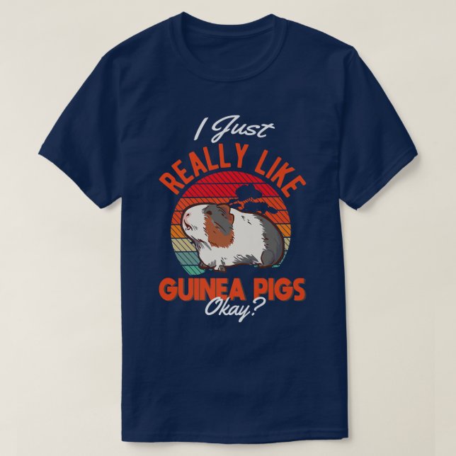 Camiseta I just really like Guinea Pigs  (Diseño del anverso)
