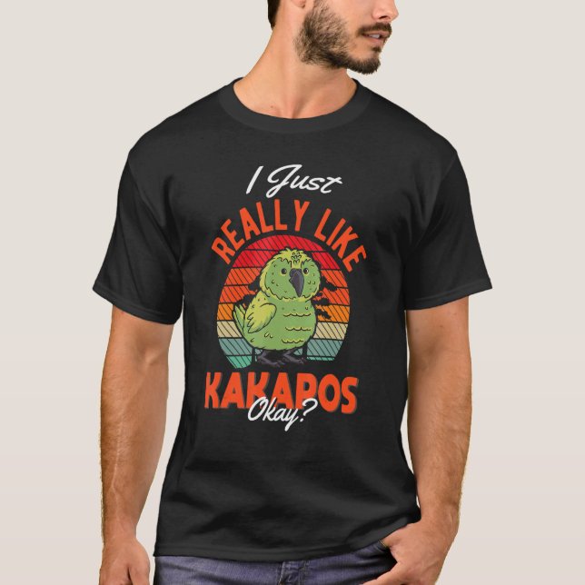 Camiseta I just really like Kakapos (Anverso)