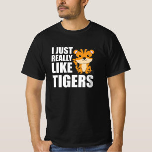 Camiseta I just really like Tigers - Sweet Zoo Animals