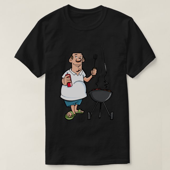 Camiseta I Just Wanna Grill For Gods Sake Meme Sticker (Diseño del anverso)