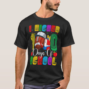 Camiseta I Kicked 100 Days Of School Football Sports Player