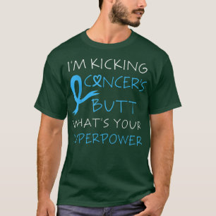 Camiseta I Kicked Cancer's Butt Breast Cancer Ribbon Surviv