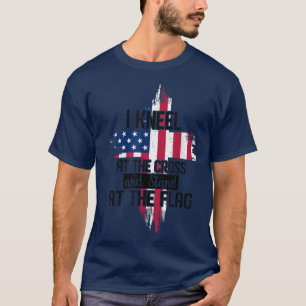 Camiseta I Kneel at the Cross and Stand at the Flag Happy 4