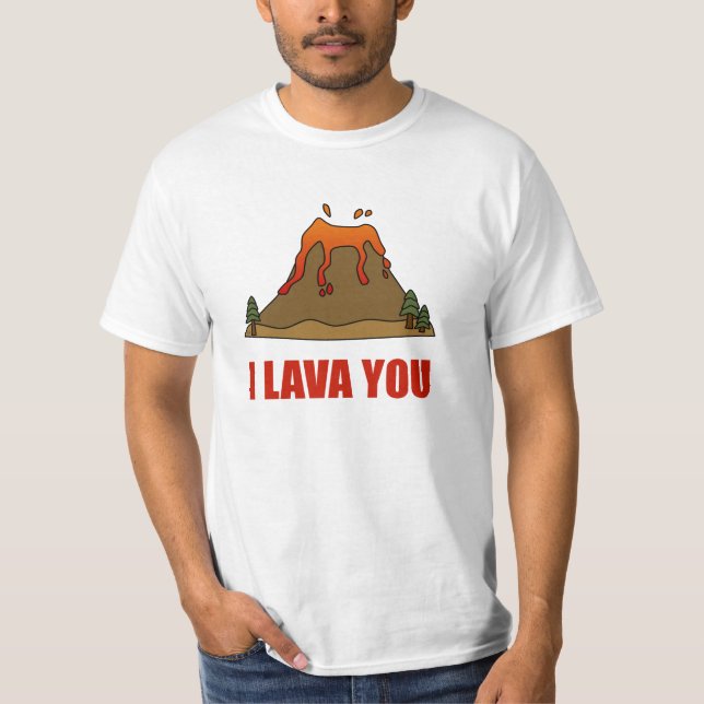 Camiseta I lava usted volcán (Anverso)