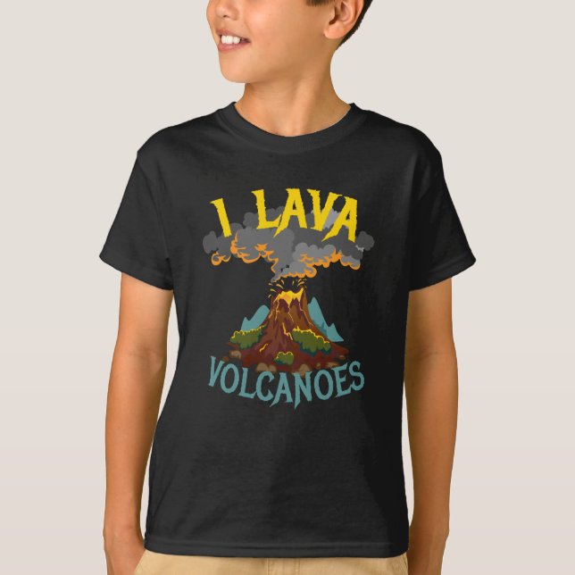 Camiseta I Lava Volcanoes Volcano Geologist (Anverso)