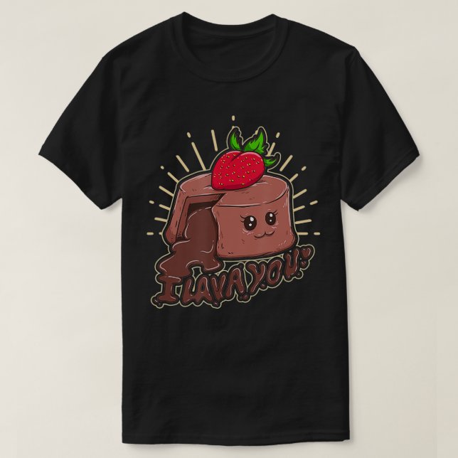 Camiseta I Lava You Funny I Love You Romantic Valentines Da (Diseño del anverso)