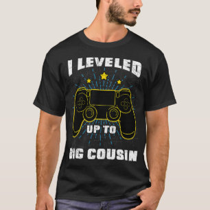 Camiseta I Leveled Up To Big Cousin Gaming Console Baby Ann