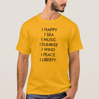 CAMISETA I LIBERTAD DE HAPPYI SEAI MUSICI SUNRISEI WINDI