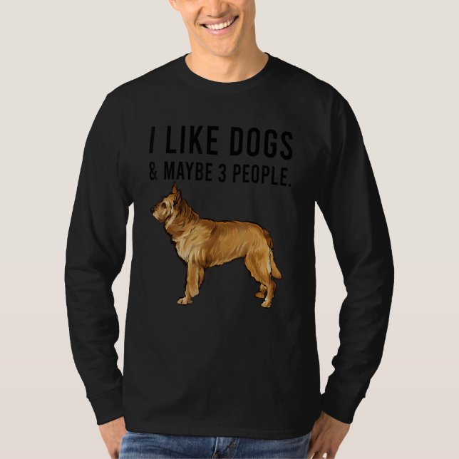 Camiseta I Like Berger Picard Dogs And Maybe 3 People (Anverso)