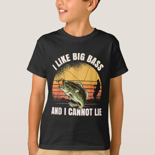 Camiseta I Like Big B And I Cannot Lie Fishing  (Anverso)