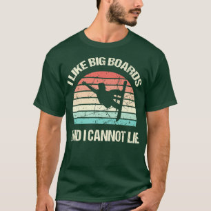 Camiseta I Like Big Boards Funny Snowboard Snowboarding Sno