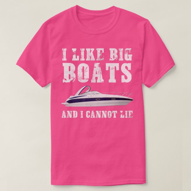 Camiseta I Like Big Boats Funny Boating  (Diseño del anverso)