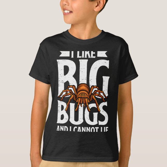 Camiseta I Like Big Bugs And I Cannot Lie Funny Tarantula L (Anverso)