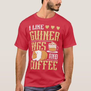 Camiseta I like guinea pigs and coffee Premium