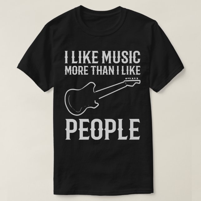 Camiseta I like music Performer  (Diseño del anverso)