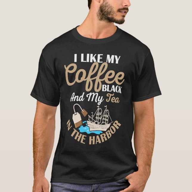 Camiseta I Like My Coffee Black History Teacher Student (Anverso)
