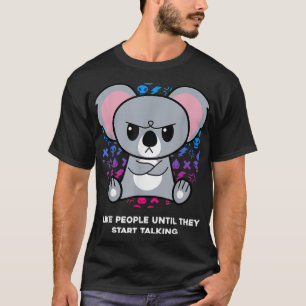 Camiseta I Like People Until They Start Talking Nerd Koala 