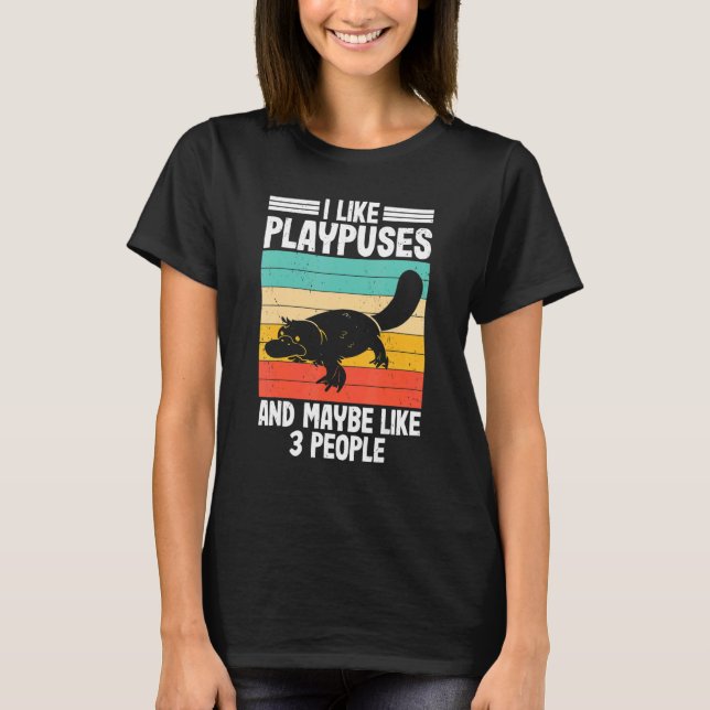 Camiseta I Like Platypus  Pltypus Pladapus Platypus Kids (Anverso)
