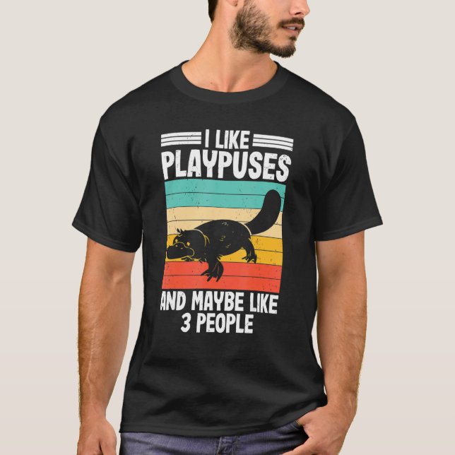 Camiseta I Like Platypus  Pltypus Pladapus Platypus Kids (Anverso)