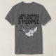 Camiseta I Like Sharks And Maybe Like 3 People Funny Shark  (Diseño del anverso)