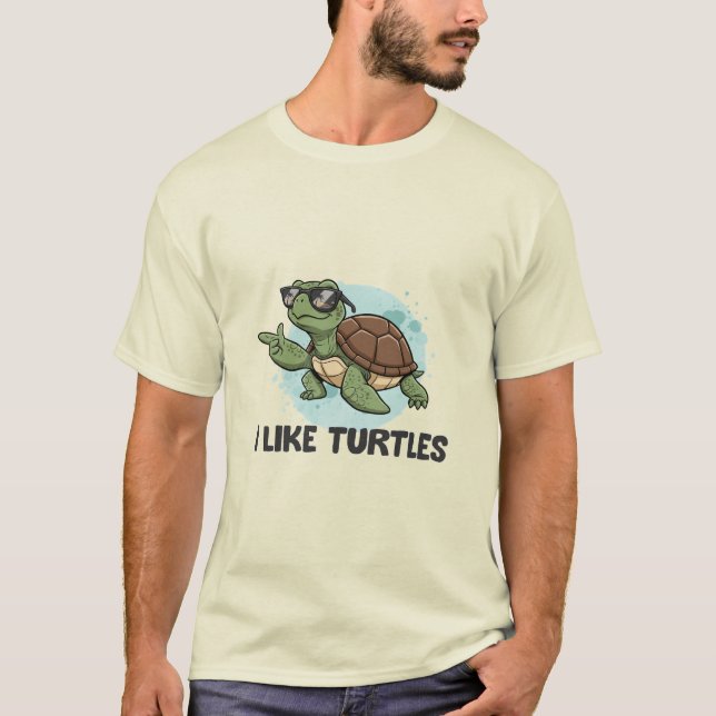 Camiseta I Like Turtles (Anverso)