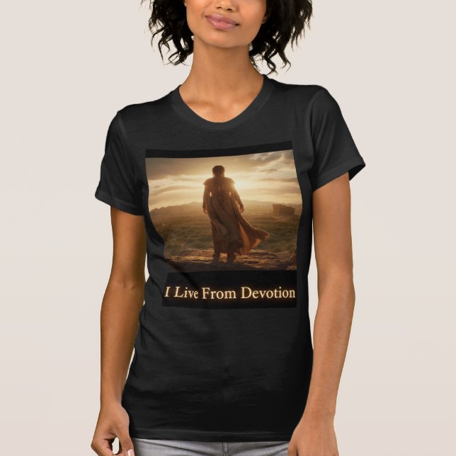 Camiseta I Live From Devotion Sacred Path Art (Anverso)