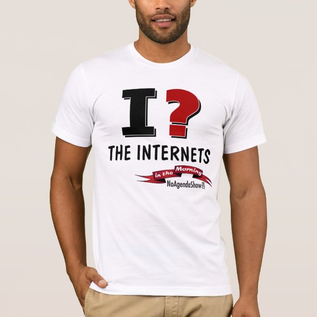 Camiseta ¿i? Los Internet, por la mañana (Anverso)