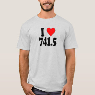 Camiseta "I Love 741.5"