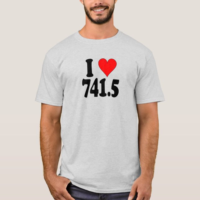 Camiseta "I Love 741.5" (Anverso)