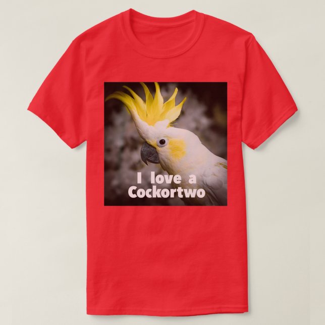 Camiseta I love a Cockortwo 1 (Diseño del anverso)