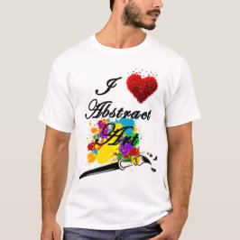 Camiseta I LOVE ABSTRACT ART de Christèle Chabrette