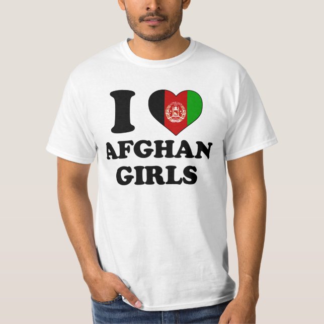 Camiseta I love Afghan Girls (Anverso)