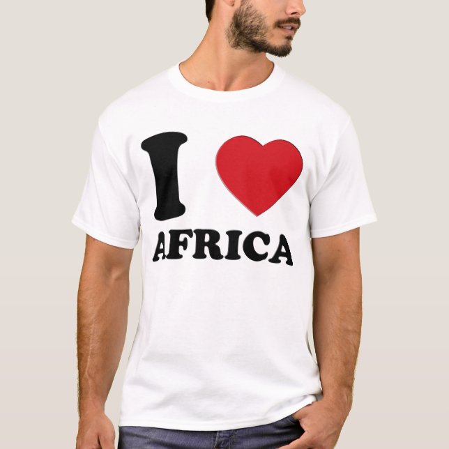 CAMISETA I LOVE AFRICA 3D (Anverso)