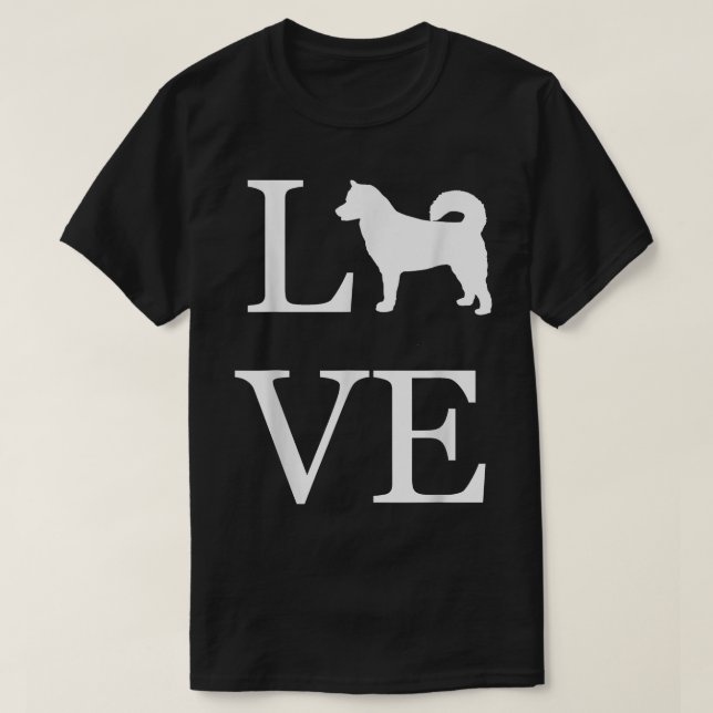 Camiseta I Love Alaskan Malamute Dog Lover White Graphic Pe (Diseño del anverso)