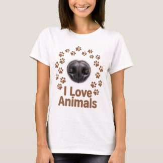Camiseta I Love Animals Women's T-Shirt