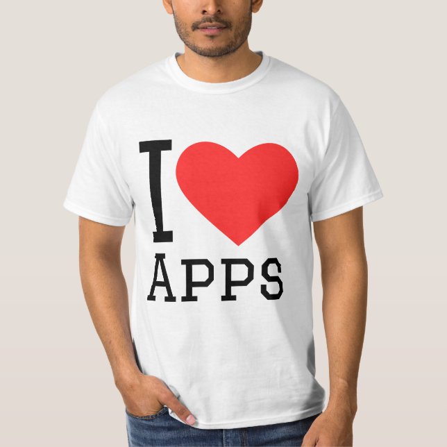 Camiseta I love apps (Anverso)