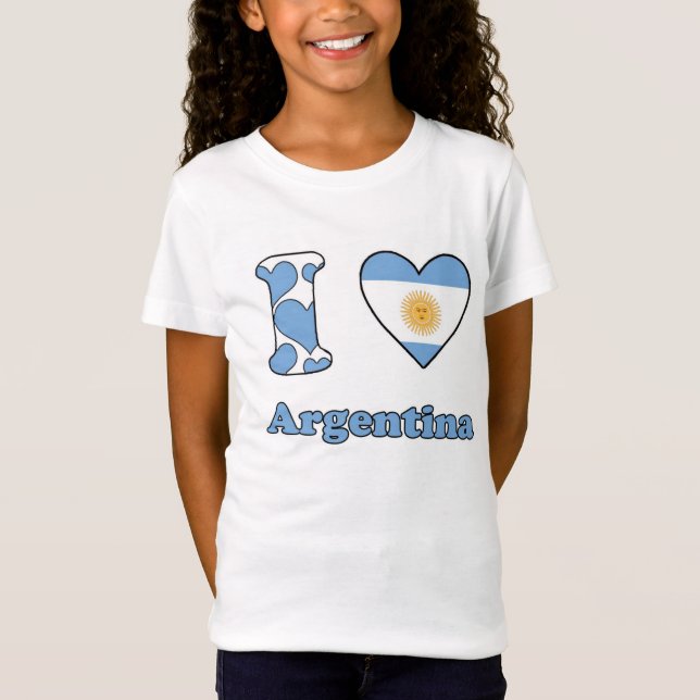Camiseta I love Argentina (Anverso)