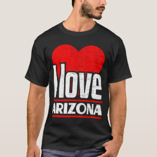 Camiseta I Love Arizona Best Home State I Heart Arizona