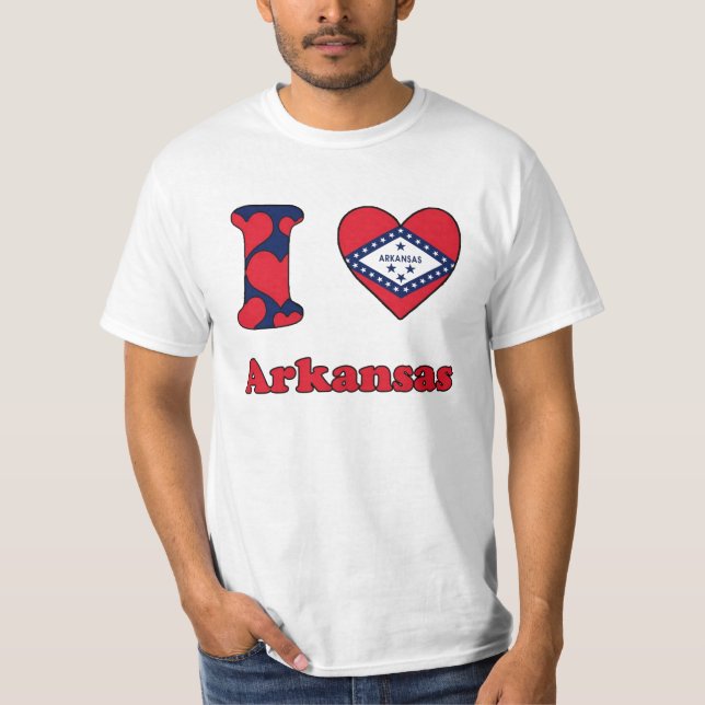 Camiseta I love Arkansas (Anverso)