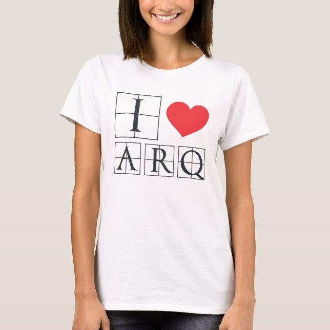 Camiseta I Love Arq (Anverso)