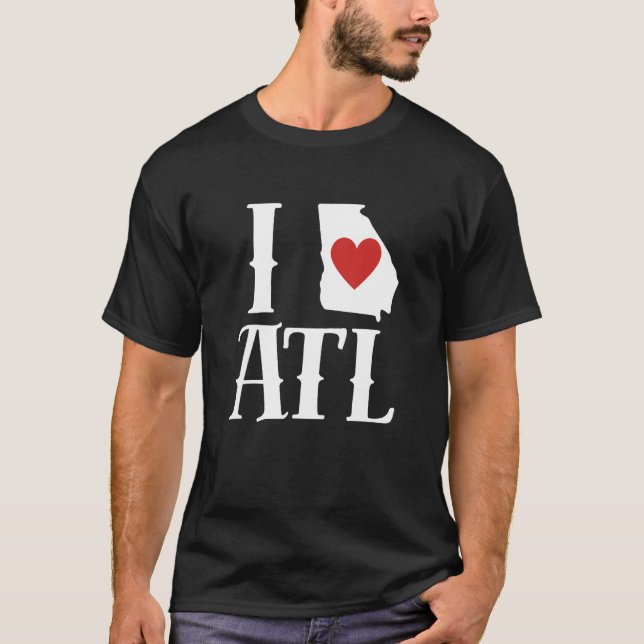 Camiseta I Love Atlanta I Love ATL I Heart Atlanta (Anverso)