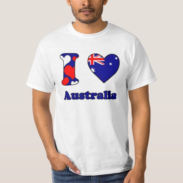 Camiseta I love Australia (Anverso)