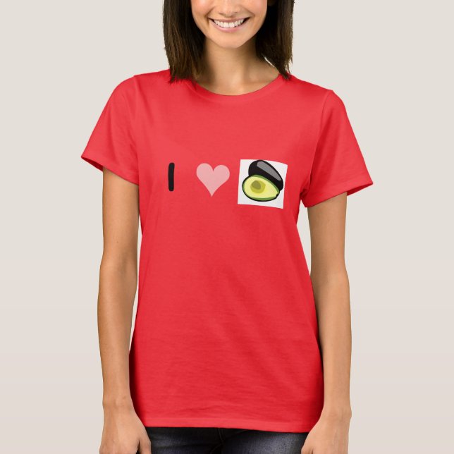 Camiseta I Love Avocados (Anverso)