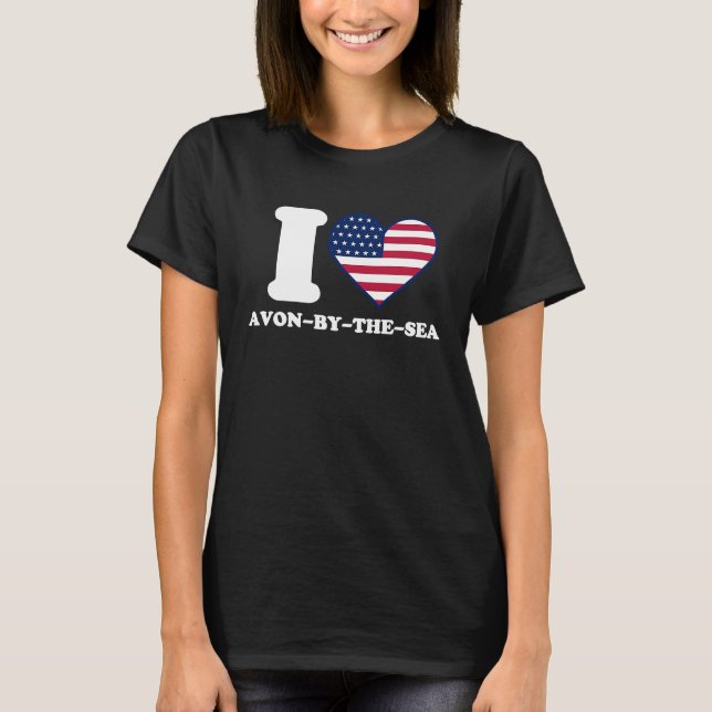 Camiseta I love Avon by the Sea I heart Avon by the Sea (Anverso)